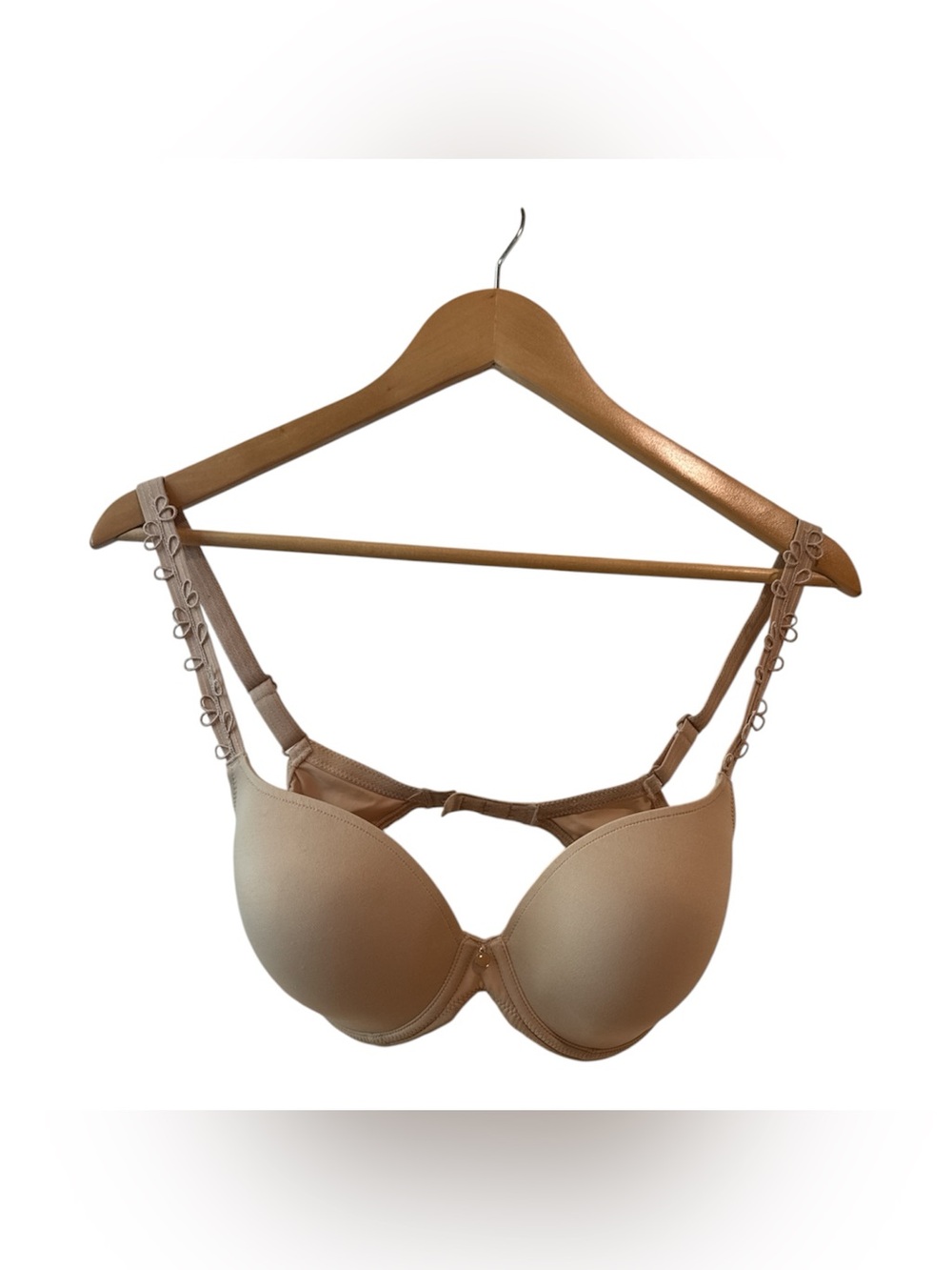 Prima Donna Perle Padded Deep Plunge Bra Style 0162344 Nude UK 32 E NWOT